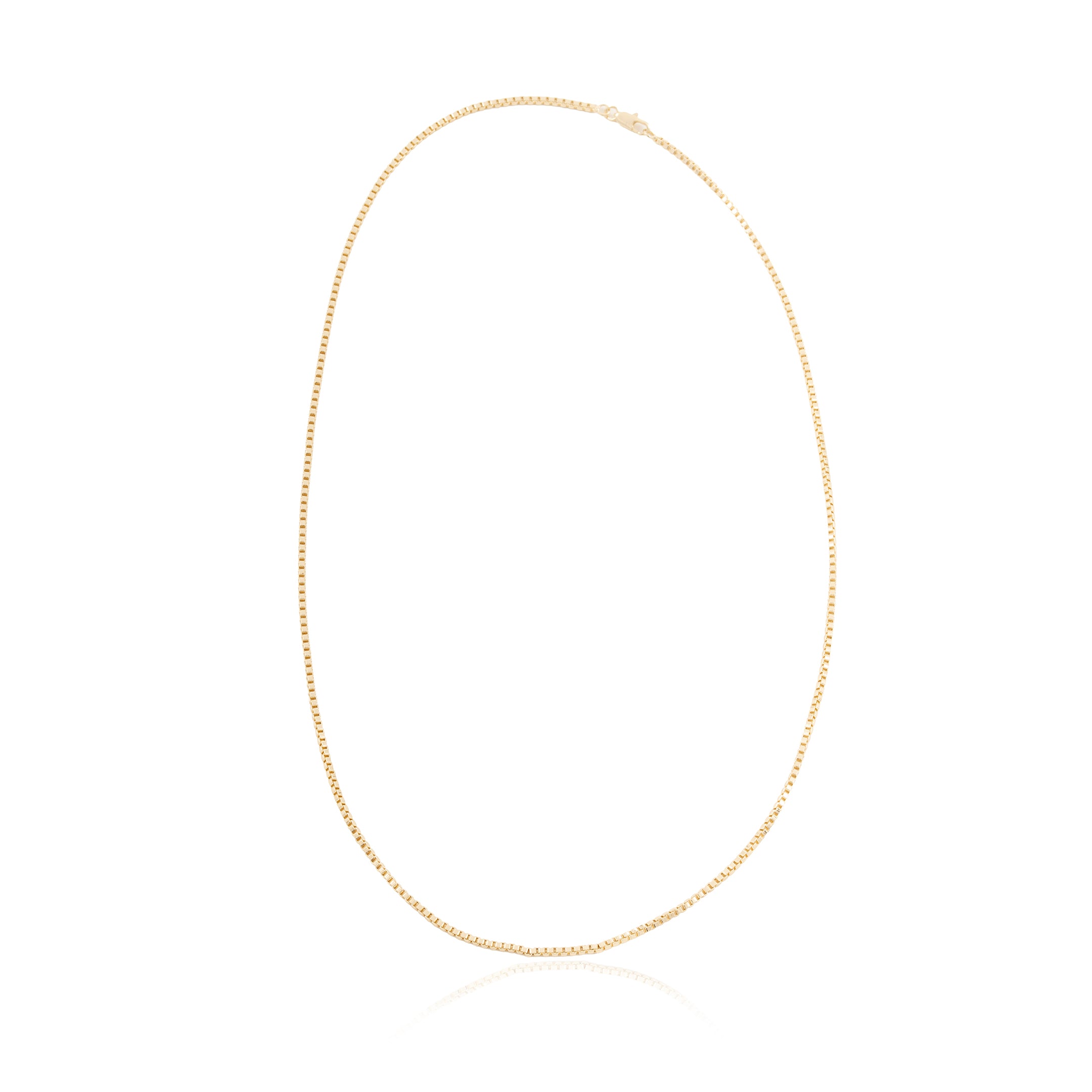 ZENA Minimal Gold Zincir Kolye beyaz fon ürün fotoğrafı