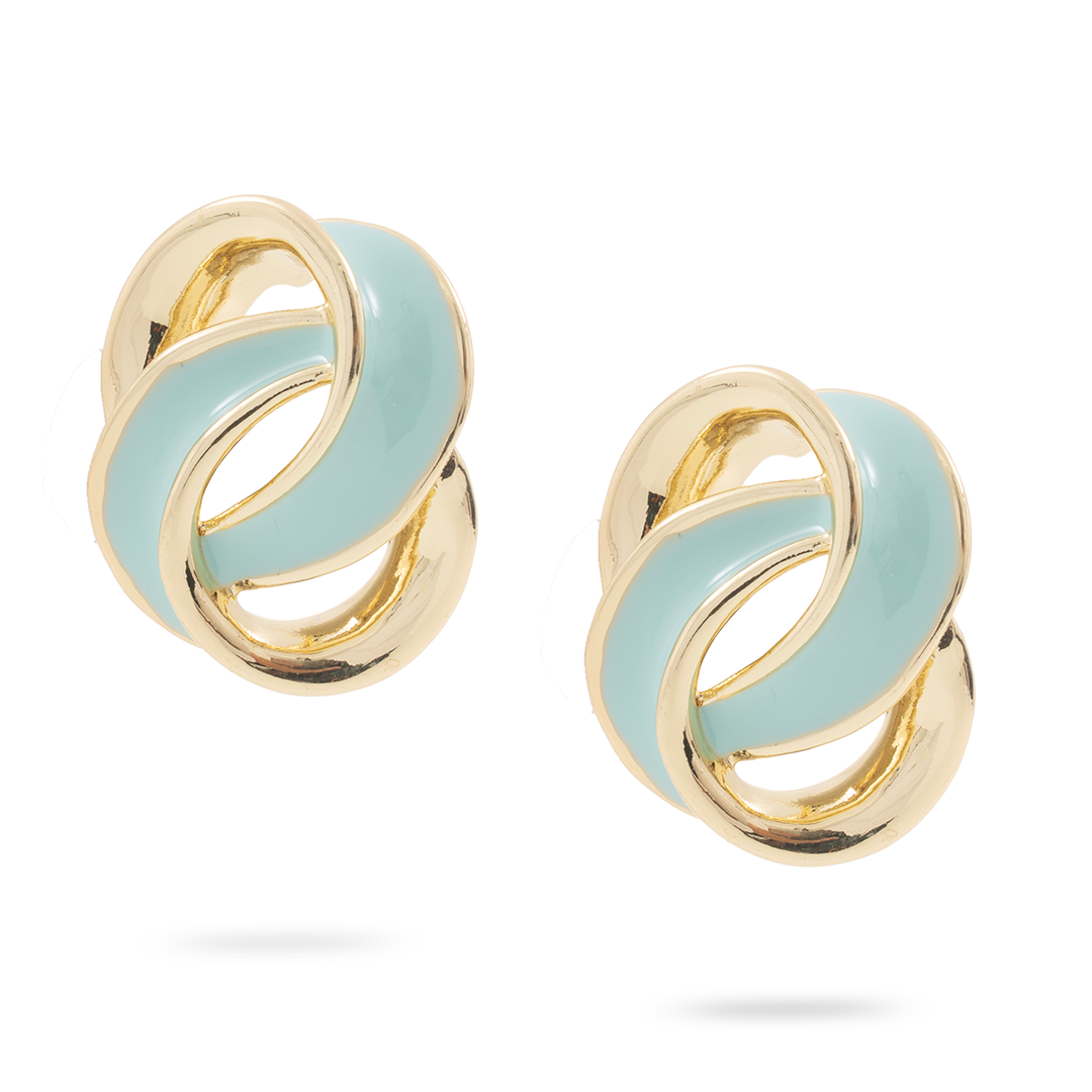 ZENA Mint Halkalı Gold Küpe